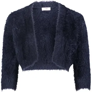 Bolero VERA MONT "Strickbolero mit Struktur", Damen, Gr. M, blau (night sky), Obermaterial: 70% Polyamid PA. 19% Viskose CV. 11% Polyester PES., Strickjacken Bolero