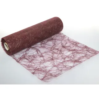 Sizoweb Tischläufer Tischband 25 Meter Rolle zur Dekoration für verschiedene Anlässe wie Ostern, Weihnachten, Hochzeit oder Taufe (Farbe: Bordeaux, Maße: 30 cm x 25 m, besonders robust, abwaschbar)