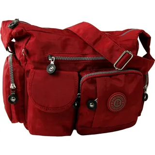 Jennifer Jones OTJ205R Schultertaschen Nylon Red
