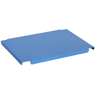 HAY Colour Crate Lid M Deckel Colour Crate aus pulverbeschichtetem Stahl, Farbe: Blau, Maße: 26,5 cm L x 34,5 cm B x 1,5 cm H, AC458-A602-AF16