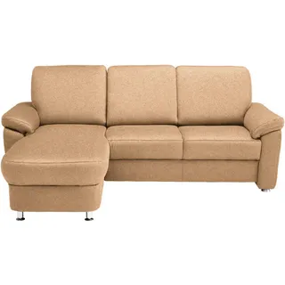 Beldomo System Ecksofa , Hellbraun , Metall , Ottomane links, L-Form , 220x163 cm , erweiterbar, Bettkasten erhältlich, Fußauswahl, Stoffauswahl, planbar, seitenverkehrt erhältlich, Rücken echt , Wohnzimmer, Sofas & Couches, Wohnlandschaften, Ecksofas