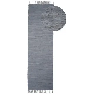 carpetfine »Kelim Chindi uni, auch als Läufer« rechteckig 5 mm Höhe Wendeteppich, reine Baumwolle, handgewebt, Uni-Farben, mit Fransen,