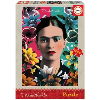Educa - Puzzle 1000 Teile für Erwachsene | Frida Kahlo, 1000 Teile, Puzzle für Erwachsene und Kinder ab 14 Jahren, Kunst (18493)