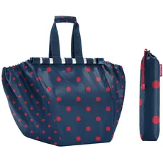 Bild easyshoppingbag Vielseitiger Shopper Im praktischen Design zum Zusammenrollen, Farbe:mixed dots red
