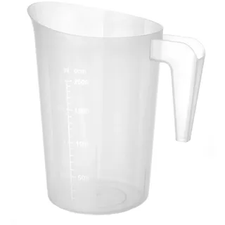 HENDI Messbecher, mit Skalierung, Stapelbar, Bruchsicher, 2,0L, ø160x(H)205mm, Polypropylen (Packung mit 10)