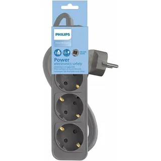 Philips Steckdosenleiste 3-Fach 0 m Weiß
