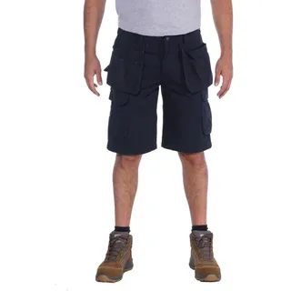 CARHARTT Steel MULTIPOCKET Cargoshorts Dunkelblau - W33