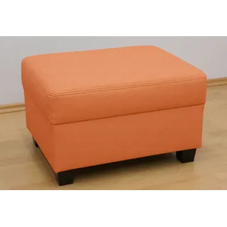 DOMO collection Hocker Norma Kunstleder 70 x 42 x 55 cm Terrakotta