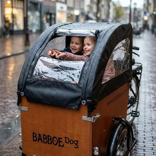 Babboe Dog Pvc Regenschutz - Black - One Size