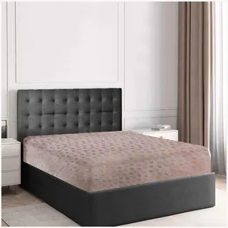 Gaveno Cavailia Bettwäsche-Set für Einzelbett, Fleece, Einhorn, Stern, Dunkelgrau, Rose, King Fitted Sheet