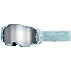 100%, Sportbrille, Goggles Armega Fargo - Mirror Silver Flash Lens (Mirror Silver Lens), Silber