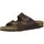 Birkenstock, Arizona Birko-Flor Pantoletten, Dark Brown Narrow-fit Größe 35