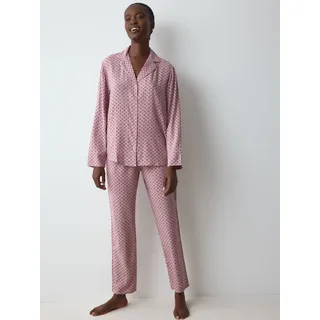 Triumph Pyjama "Boyfriend Fit PW 03" 2 bequem und stilvoll, rot, light combination