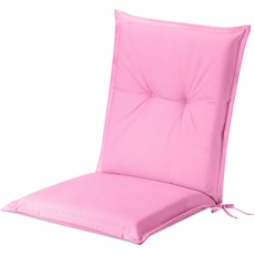 JEMIDI 1x Gartenstuhl Auflage Polster - 100% Polyester Hochlehner Stuhlauflage mit Bändern - wasserabweisend pflegeleicht - mit Schaumstofffüllung - 100x50cm