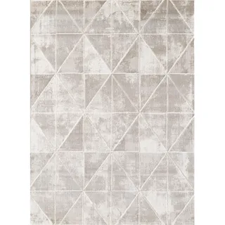 Webteppich , Beige , Textil , Vintage , rechteckig , 120x160 cm , Oeko-Tex® Standard 100 , pflegeleicht , Teppiche und Böden, Teppiche, Moderne Teppiche