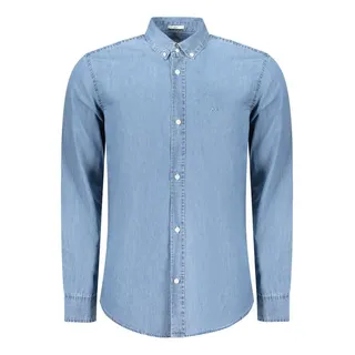 Pepe Jeans Classic Slim Shirt Hemd, Blau (Denim-4c0), XL