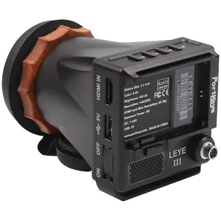 Portkeys LEYE III EVF Elektronischer Sucher 2,4" 1440×900 LCD Monitor mit 4K HDMI Eingang, Dioptrienverstellung +8D bis -3D, für DSLR und Filmkamera