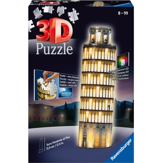 Ravensburger Schiefer Turm von Pisa bei Nacht