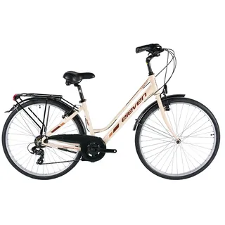 Eleven Comfort 700c Sunrace Rdm37 Fahrrad - Cream / Brown Shine - One Size