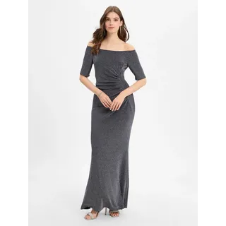 Vera Mont Abendkleid Glitzer-Look Dunkelblau/Grau 44