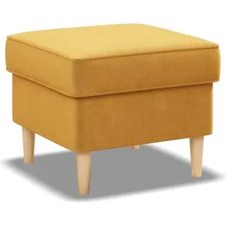 Fußhocker für Sessel, Pouffe-Fußhocker, wohnzimmer Sitzpouf 49x49cm, Gelb - Gelb