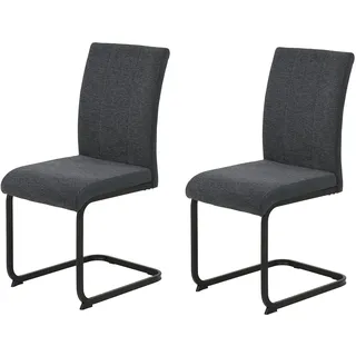 Hela Freischwinger LINN Polyester grau 2er Set