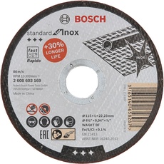 Bild von Professional WA60TBF Standard for Inox Trennscheibe 115x1mm, 1er-Pack (2608603169)