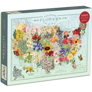 GALISON Puzzle USA der Blumen 1000 Teile