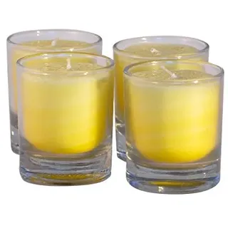 Palm Light Nuance Palmwachs-Kerze, 6 cm, Brenndauer ca. 15 Stunden, Gelb