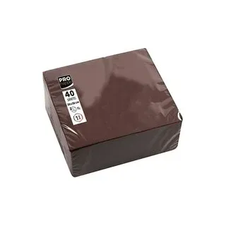 PROnappe Servietten braun 2-lagig 38,0 x 38,0 cm, 40 St.