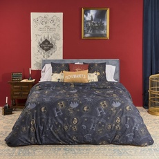 Belum Harry Potter Bettbezug für 90 cm Betten, Maße: 155 x 220 cm, Modell: Hotter Gold