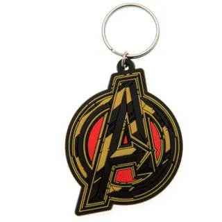 Pyramid Rubber Keychains - Avengers: Infinity War (Avengers Symbol), 4.5 x 6 cm