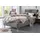 Polsterbett "Elba", grau (anthrazit), B:130cm L:210cm, Bezug Bett: Microfaser (100% Polyester) oder Strukturstoff (77% Polyester, 23% Viskose);Bonnell-Federkernmatratze: 51% Polypropylen, 39% Polyester und 10% Baumwolle;Kaltschaummatratze: 100% Polyester,