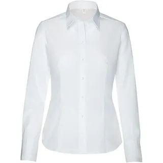 Seidensticker Damen Bluse SN080604 Regular Fit Long Sleeve Gr. 42 white