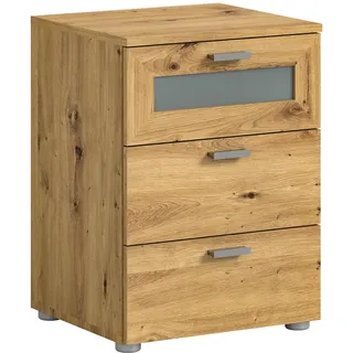 xonox.home Schlafzimmer Xeno Nachtkommode Nachttisch Nachtschränkchen Artisan Eiche Nb.,ca.45x60x40 cm