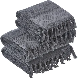 Done. Provence Bohéme Handtuchset 4-tlg. grau