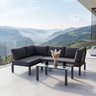 MWH Widoo Loungemöbelset Aluminium 3-tlg.