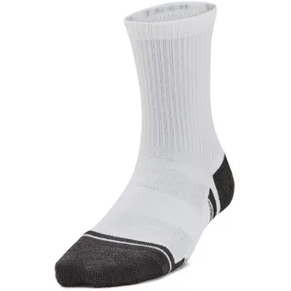 Under Armour Perform Tech Crew 3er Pack Socken Weiß/Grau M