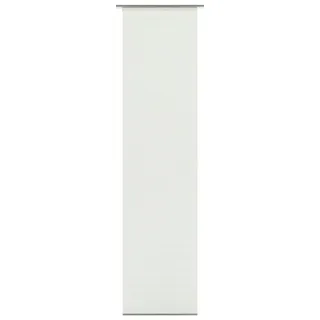 GARDINIA Flächenvorhang Natur-Optik inklusiv Aluminium Unterprofil, von unten einkürzbar, 60 x 245 cm, weiß