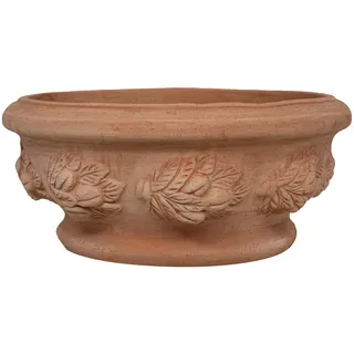 Biscottini Terrakotta töpfe 40x40x19 cm | Pflanzentopf gross Made in Italy | Terracotta blumentopf groß | Terracotta topf für den Garten