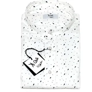 Ki Osa by Matteo Bosio COREANACOT CA-COREANA Cotone Taglia 42 Herren-Hemd, Baumwolle, Design 04, 36