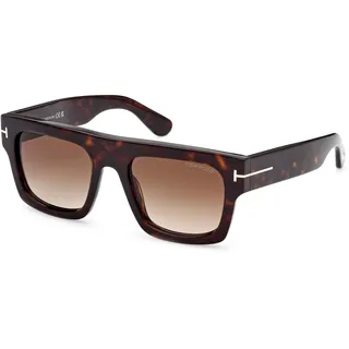 Tom Ford Sonnenbrillen FAUSTO FT 0711 DARK HAVANA/LIGHT BROWN SHADED 53/20/145 Unisex