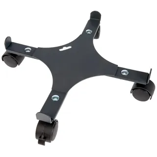 Louis Moulin Boden mit 4 Rollen für Pflanzgefäße, ausziehbar, Hammergrau, 35 x 35 x 8 cm, 8001