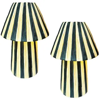 Marrakesch Orient & Mediterran Interior Tischlampe Beige/Schwarz 2 St.
