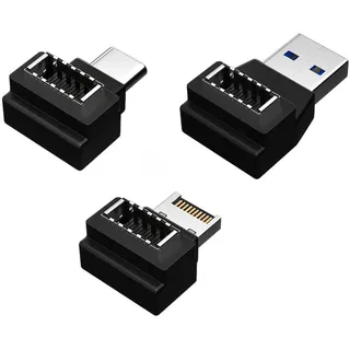 chenyang 3 Pack USB Frontpanel Adapter USB 3.1/USB 3.0/USB C auf USB 3.1 Typ-E Frontpanel Sockel Motherboard Header Adapter