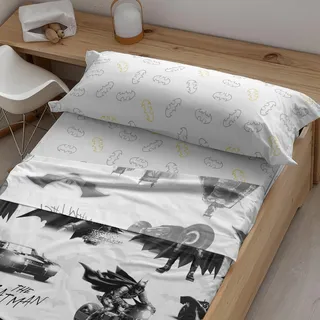Belum Harry Potter Bettwäsche-Set, mit Kissen und Spannbettlaken, Bedruckt, 100% Baumwolle, Modell Dark Hero, für 105 cm breites Bett