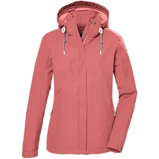 KILLTEC Damen Funktionsjacke wasserdicht/Outdoorjacke mit abzippbarer Kapuze KOS 61 WMN JCKT, hell sienna rot, 38, 42858-000