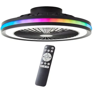 Brilliant Palmero 1 Ventilator rund schwarz