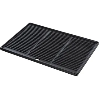 CLP Grillplatte aus emailliertem Gusseisen korrosionsbeständig,anthrazit 48.5x32 cm - Grau