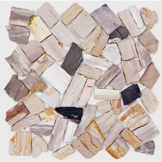 Marmormosaik Beige Braun Bruchoptik Naturstein mosaik 44-Fossil I10 Mosaikmatten